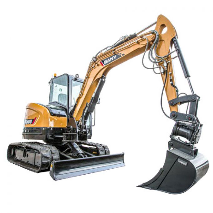 Miniexcavadora 5100kg A/C Mat Eng Hid Cazo no incl