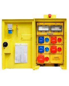 Cuadro eléctrico 5 enchufes 230/400V 32A + soporte