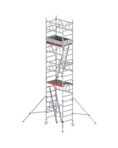Torre móvil aluminio con escaleras de 70º de 8,2 m