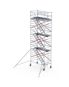 Torre móvil aluminio escaleras int 1,35x1,85x8,2 m